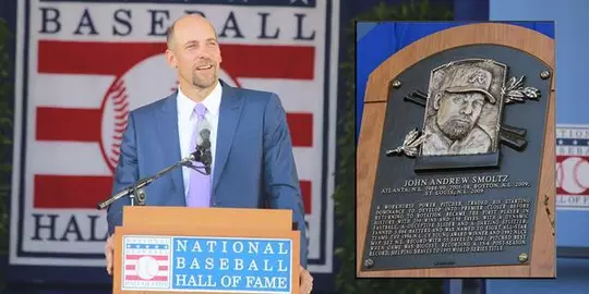 John Smoltz in Cooperstown