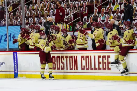 Trevor Kuntar following his first NCAA goal
