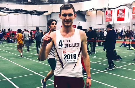 Sean Sullivan after his record-setting mile