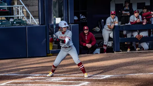 Sarah Stocker at the plate