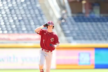 Cody Morissette rounds second base on his home run trot vs. Clemson (ACC Championship)