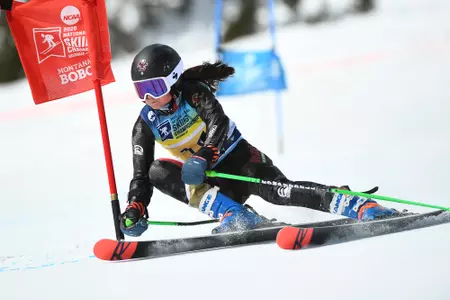Parker Biele at NCAA giant slalom