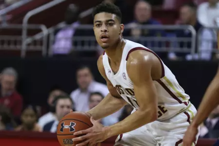 Derryck Thornton runs the point against Notre Dame