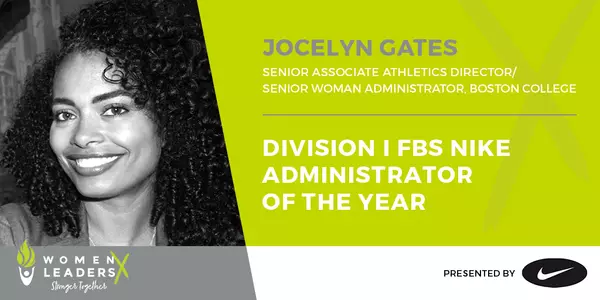 Senior Associate AD Joceyln Gates (Award Graphic)