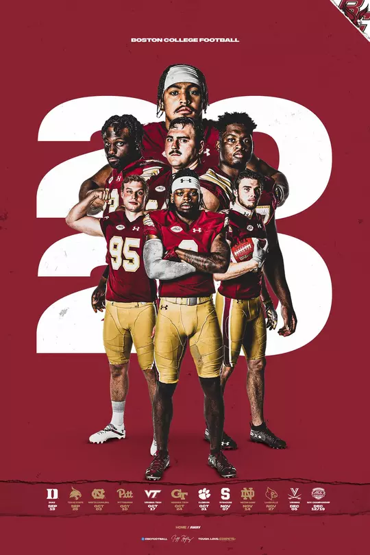 Football Schedule Poster - Print