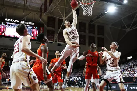 James Karnik dunked the ball really hard against Miami