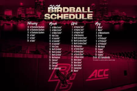 2021 Baseball Schedule Graphic