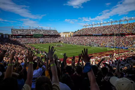 BC football fans vs. Missouri (Alumni Stadium)
