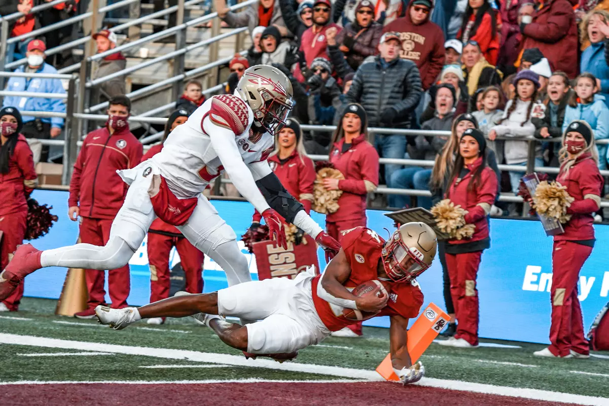 Boston College takes on Florida State at Alumni Stadium.