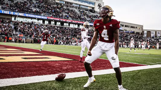 Zay Flowers celebrates a touchdown vs. Florida State