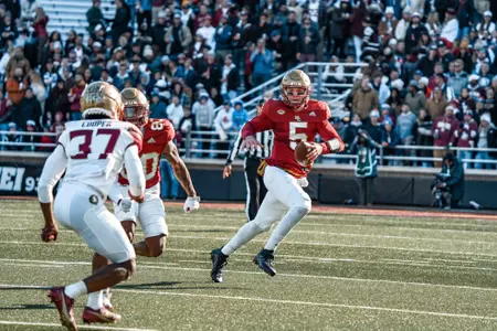 Boston College takes on Florida State at Alumni Stadium.