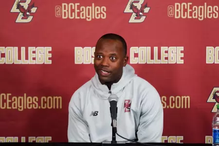 Boston College head men's basketball coach Earl Grant