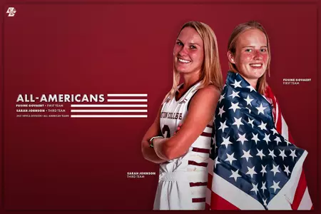 BC's Fusine Govaert and Sarah Johnson were named to the 2021 NFHCA All-American team