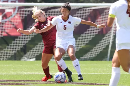 Sonia Walk battles for the ball against UMass.