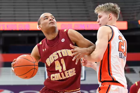 Steffon Mitchell had a double-double against Syracuse