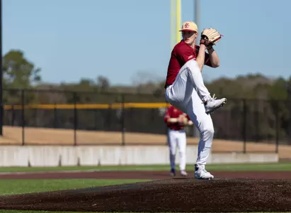 Joe Vetrano pitches at Charleston Southern