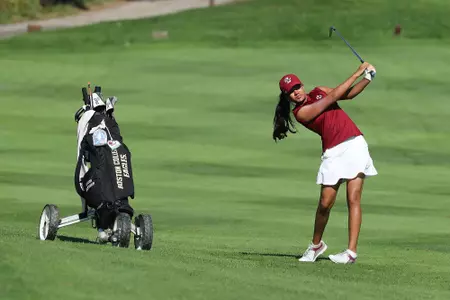 Ananya Barthakur playing golf
