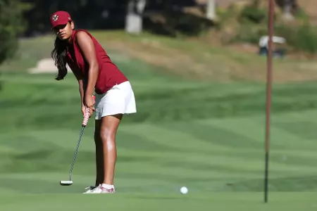 Ananya Barthakur playing golf