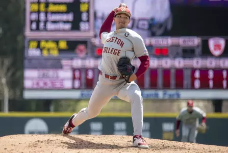 Mason Pelio pitches at Virginia Tech