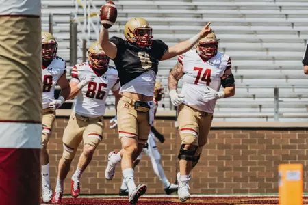 Dennis Grosel at Spring Game