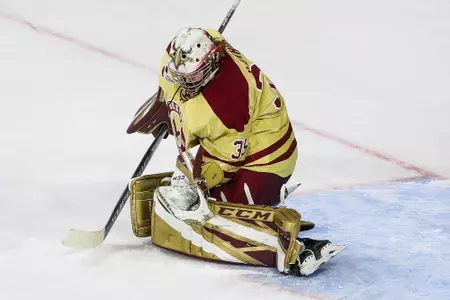 Maddy McArthur makes a save.
