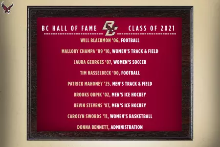 BC Varsity Club Hall of Fame 2021