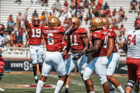 Boston College football in action against Colgate on Sept. 4, 2021.