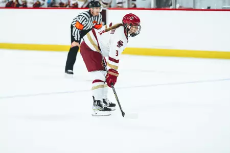 Deirdre Mullowney lines up for a faceoff.