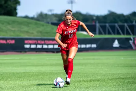 Emily Sapienza in action for Rutgers.