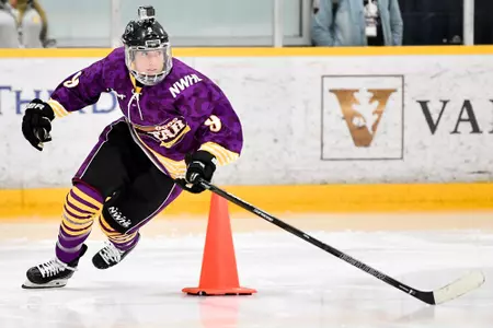 Allie Thunstrom competes in the fastest skater competition during the 2019 NWHL All-Star Weekend Skills Competition at Ford Ice Center in Antioch, Tenn., Saturday, Feb. 9, 2019.20190209 Nwhlskills 004