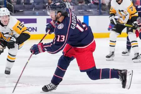 Johnny Gaudreau shoots for Columbus