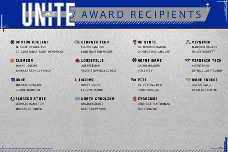 M. Quentin Williams and Dr. Constance Smith Hendricks are Boston College's recipients of the award, created to honor individuals affiliated with the league who have made an impact in the areas of racial and social justice