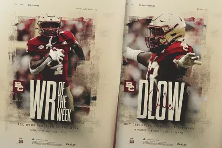 ACC Player of the Week Graphic ft. Zay Flowers, Chibueze Onwuka