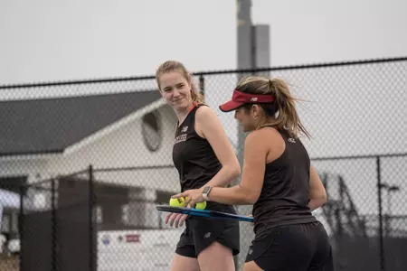 Laura Lopez and Marice Aguiar at the ACC Championships