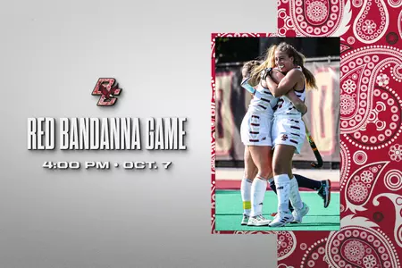 Promotional Graphic for field hockey's Red Bandanna game