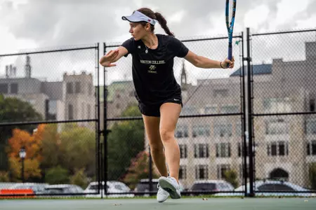 Natalie Eordekian at tennis practice