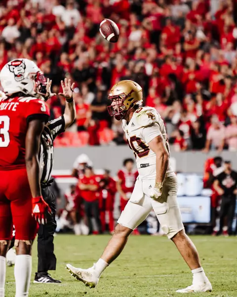 George Takacs following a third-down conversion at NC State.