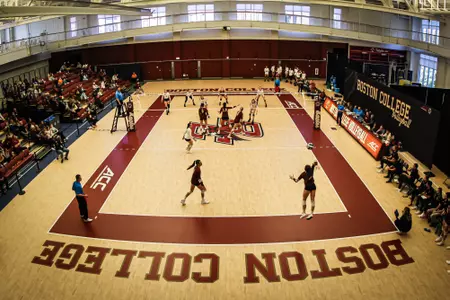 BC vs FSU during match at Connell Rec Center