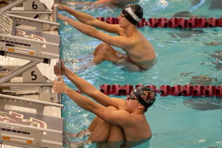 Action Shot before men's event during the BC Invitational