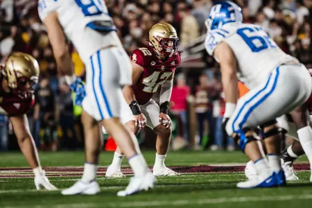 Vinny DePalma eyes the Duke backfield.