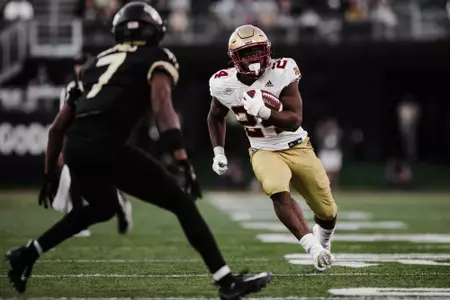 Pat Garwo carries the ball against Wake Forest.