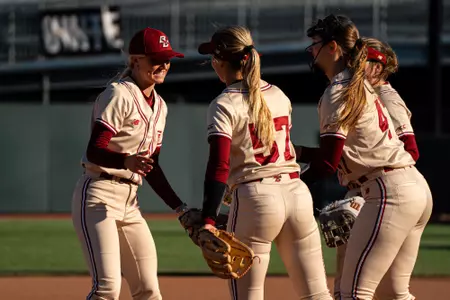 BC Softball during Cardinal and Gold Scrimmage