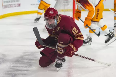 Mike Posma celebrates a goal against Arizona State