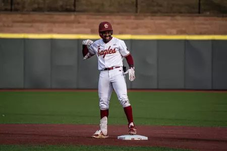 Rafe Chaumette on second vs. Holy Cross
