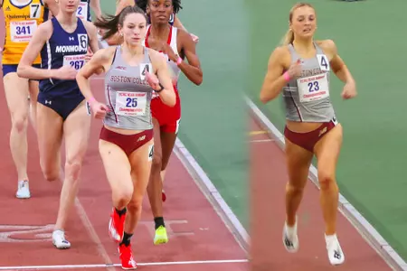 BC women's track & field - Kate Mitchell & Kyla Krawczyk
