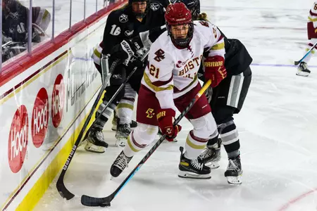 Abby Newhook in action against Providence.
