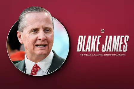 Blake James has been hired as the new Boston College William V. Campbell Director of Athletics