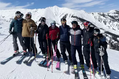 Jim Maher and Ski Team