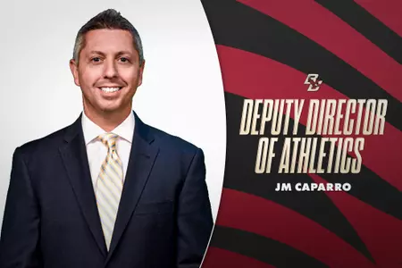 JM Caparro has been elevated to the role of Deputy AD at Boston College