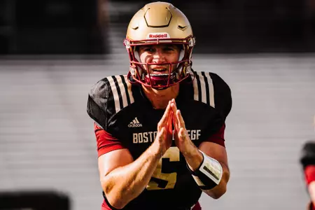 Phil Jurkovec at day four of fall camp.